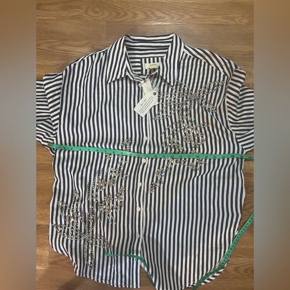 Crystal Embellished Maeve Button-Down - Picture 8 of 9
